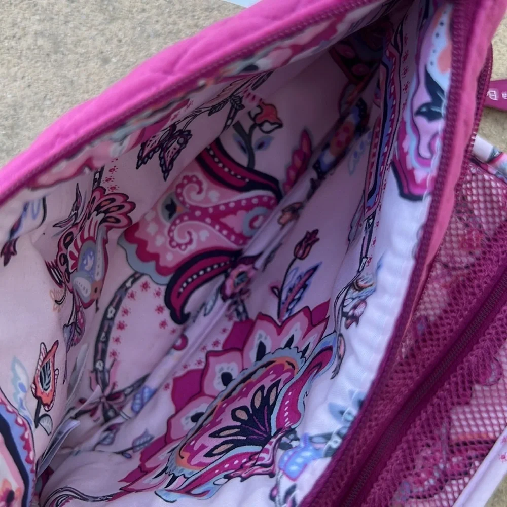 Vera Bradley Majestic Fuschia Compact Makeup Bag New with Tags! - Picture 6 of 6